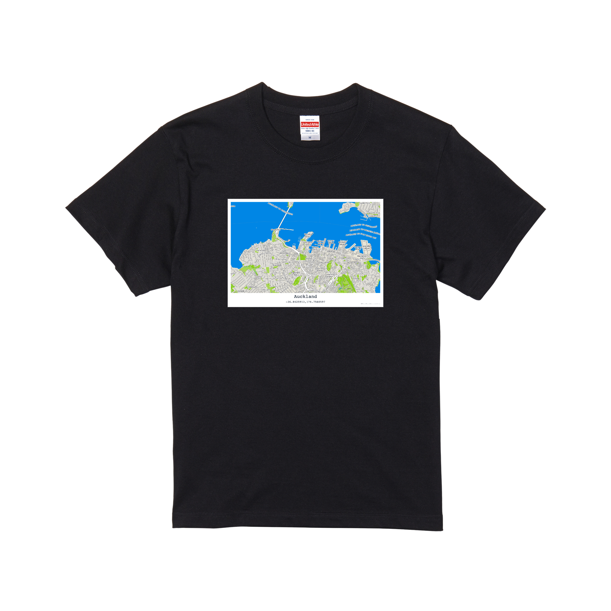 Auckland City Map T-shirt
