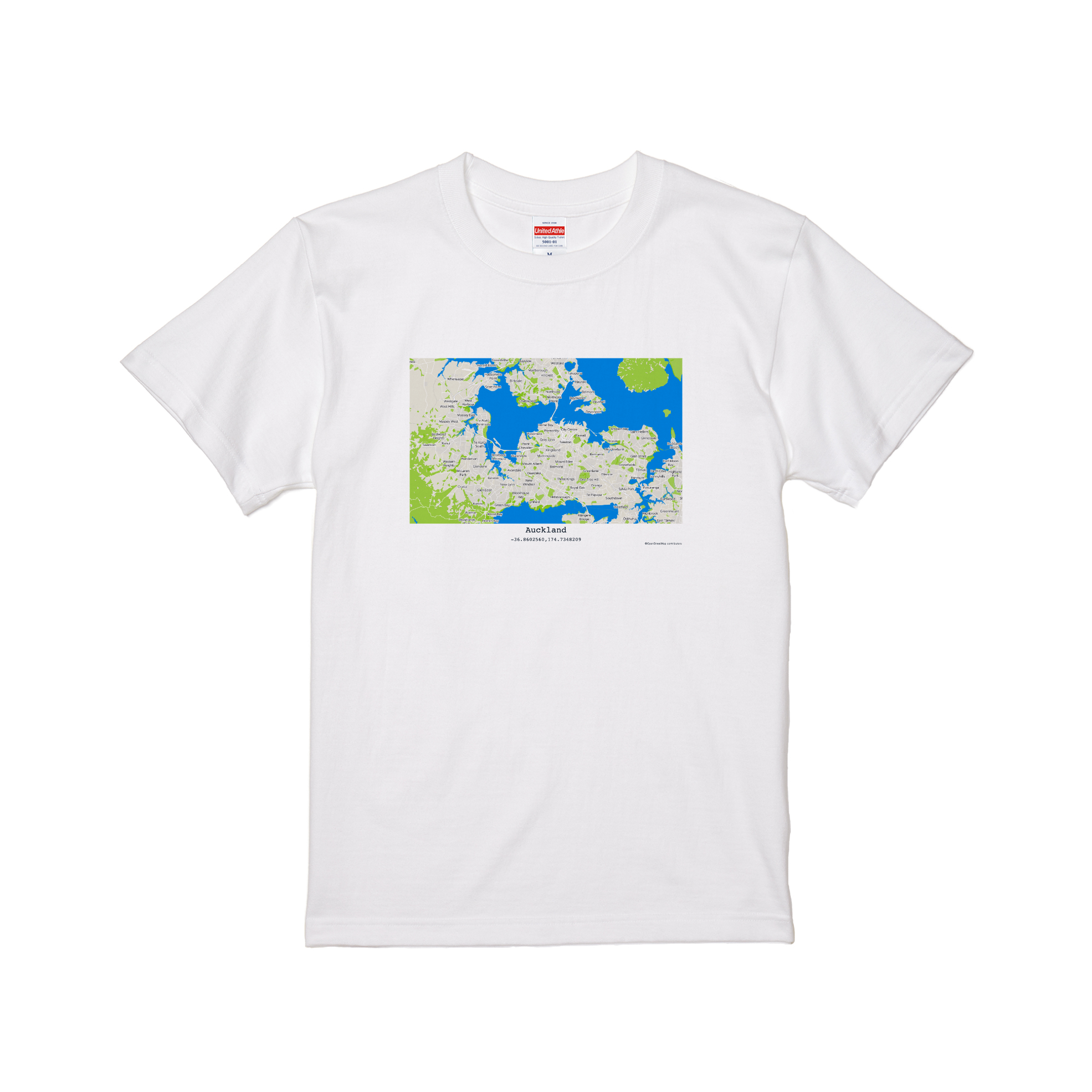 Auckland Map T-shirt